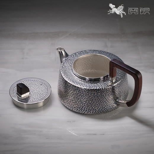 阅银 茶具《步步高升》泡茶壶 999足银手工茶器茶杯茶壶送礼家用 商品图2