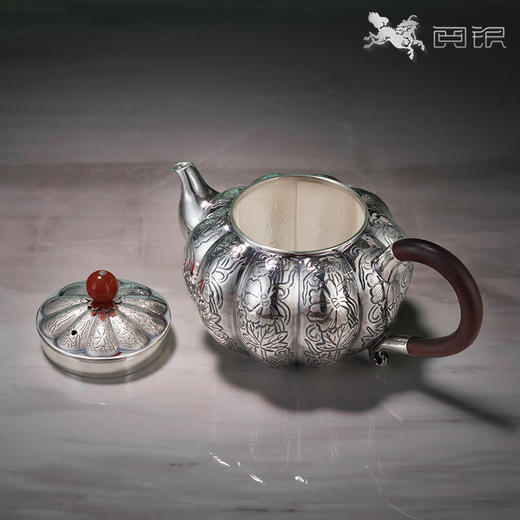 阅银 茶具《福运绵长》泡茶壶 999足银手工茶器茶杯茶壶送礼家用 商品图2