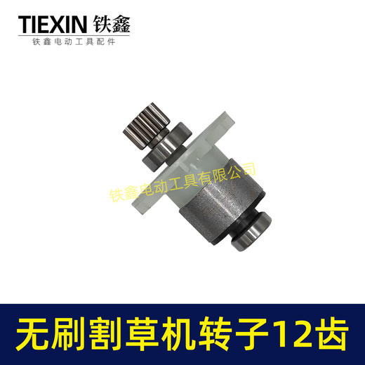 【货号05589】电动除草机21V无刷割草机电机12齿锂电打草机绿篱机转子 商品图6