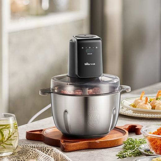 小熊绞肉机不锈钢切碎机电动小型搅拌机2.5L 商品图1