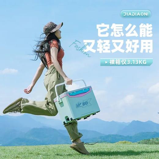 佳钓尼青苹果mini钓箱超轻便收纳多功能可坐轻量便携小钓箱双层 商品图0