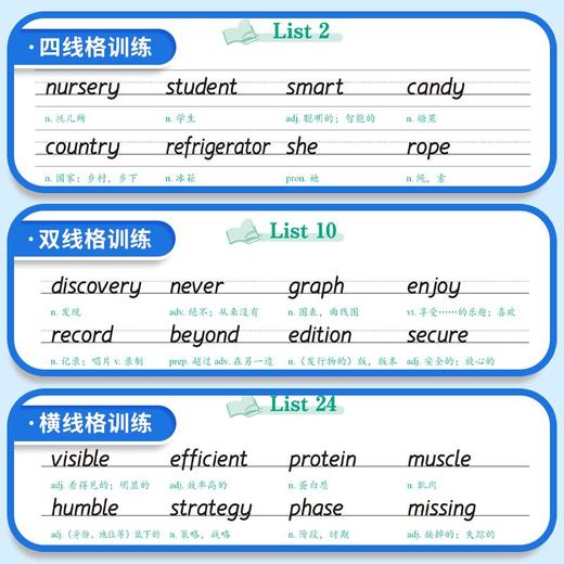高中英语衡水体字帖同步字帖高考3500词高中生英文单词英语练字帖 商品图8