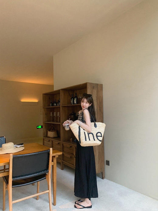 金蘑菇菇  大裤衩 / 高腰宽松垂感直筒休闲长裤 商品图2