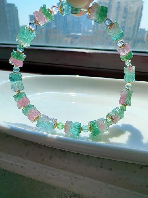 12.1g 雕刻碧玺手链 商品图2