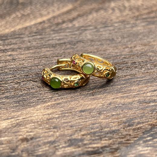 碧玉耳扣 商品图0