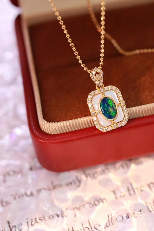 0.38ct 欧泊项链 商品图6