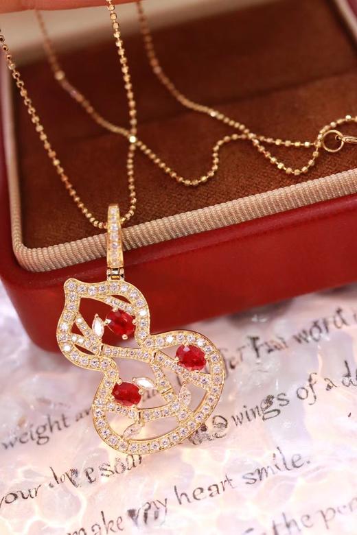 0.75ct 红宝石项链 商品图3