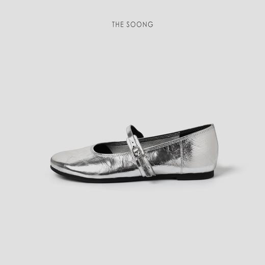 THESOONG |”玛丽珍”芭蕾舞鞋手抓油蜡胎牛皮软底单鞋HWXZ4069 商品图1