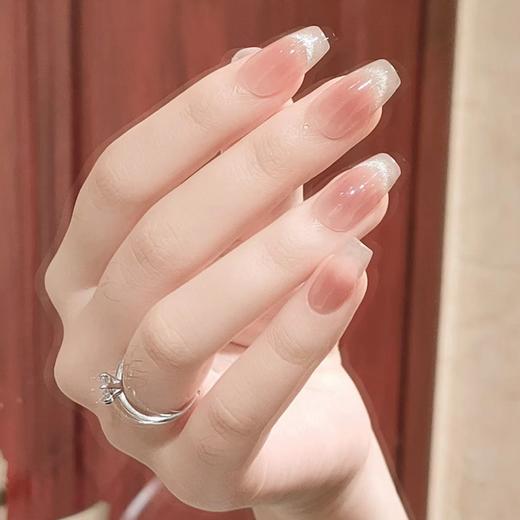 指尖猫眼美甲贴片手工光疗气质穿戴甲极光幻彩美甲甲片 商品图1