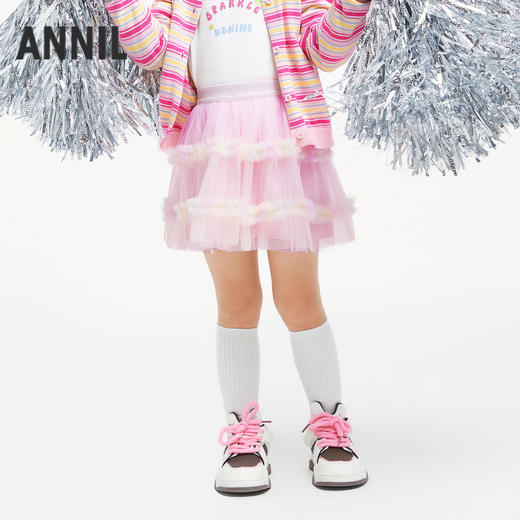 女童多巴胺幻彩半裙新款安奈儿童装实体店同款XG433651 商品图1