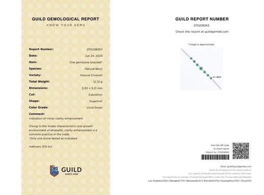 10.5ct 祖母绿手链 商品图5