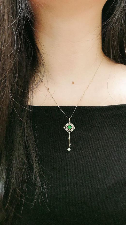 0.46ct 祖母绿吊坠 商品图4