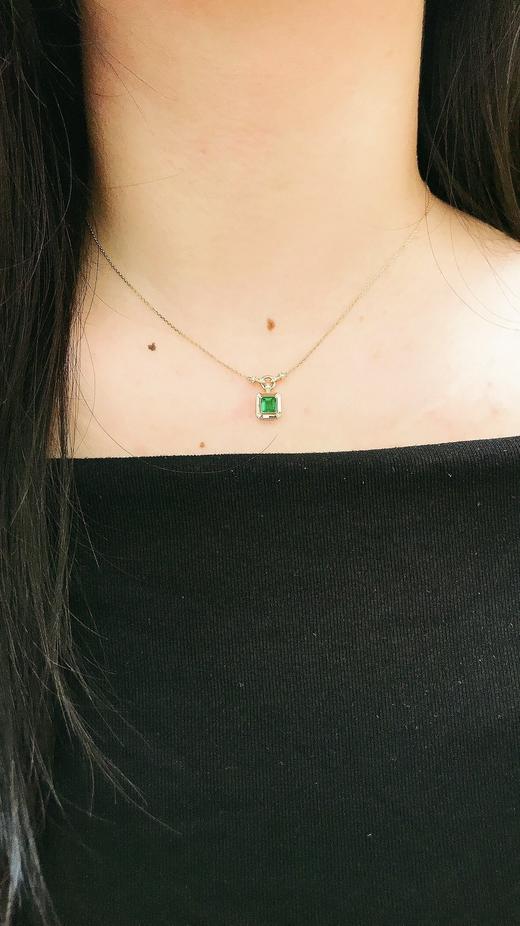 0.49ct 祖母绿锁骨链 商品图5