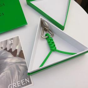 中性款羊皮编织钥匙扣