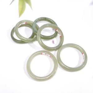 和田玉手镯-水青宽条60A4 商品图0