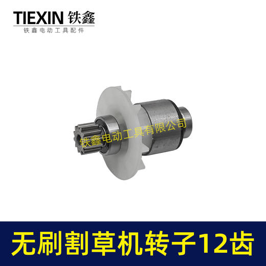 【货号05589】电动除草机21V无刷割草机电机12齿锂电打草机绿篱机转子 商品图3
