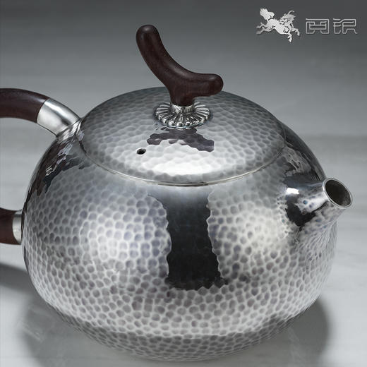 阅银 茶具《幸福美满》泡茶壶 999足银手工茶器茶杯茶壶送礼家用 商品图4