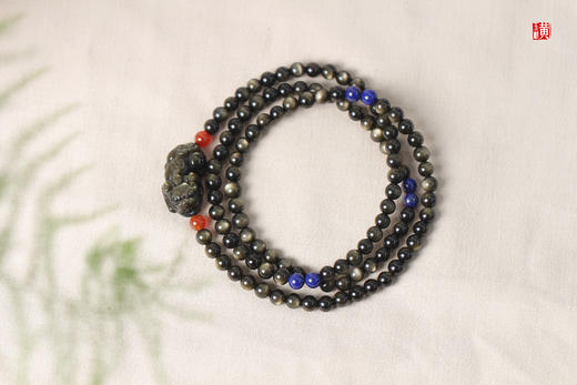 [ 鹰扬 ]  金曜石貔貅多圈手串 商品图0