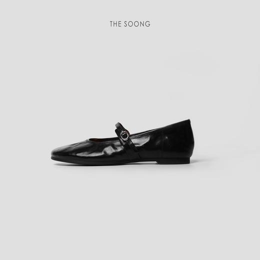 THESOONG |”玛丽珍”芭蕾舞鞋手抓油蜡胎牛皮软底单鞋HWXZ4069 商品图2