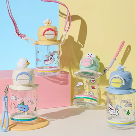 杯具熊开口笑塑料杯-轻夏系列（680ML）