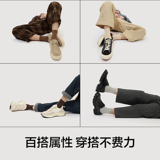 【7A抗菌】有棵树纯棉吸汗透气男士中筒袜5双装--O3023 商品图1