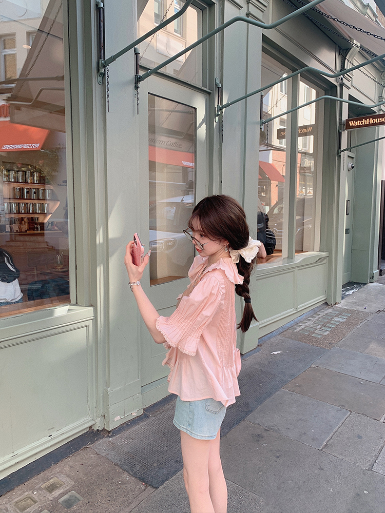 金蘑菇菇  enchante玫瑰花园 / 夏末实穿派 短袖衬衫+短裤