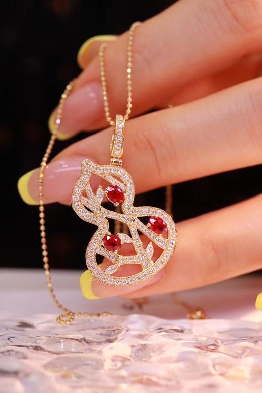 0.75ct 红宝石项链 商品图2