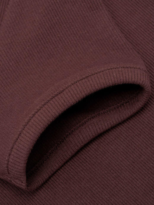 COCO ZONE "丁达尔”简约圆领短袖T恤纯色纽扣显瘦上衣CC1B1520 商品图5