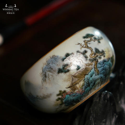 问鼎汝瓷鼎峰系列月白禅定杯（归隐山林） 商品图1