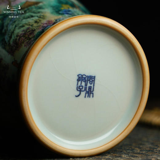 问鼎汝瓷鼎峰系列复刻款庚子天青泉吟瓶（绘画江山如画）（缺货） 商品图4