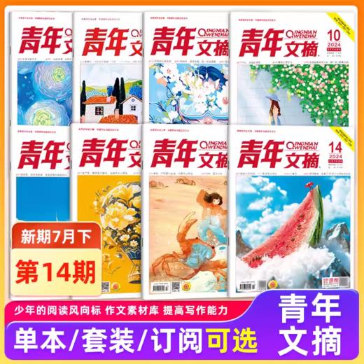 青年文摘杂志订阅  青少年故事讲义美文励志图书籍心灵鸡汤励志书籍  商品图1
