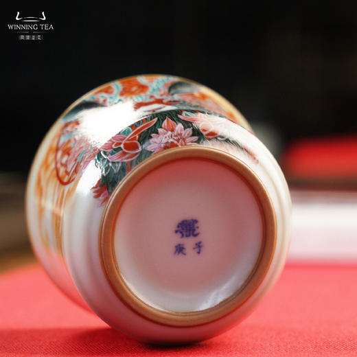 问鼎汝瓷鼎峰系列天青复刻款竹律杯（绘画大展宏兔） 商品图4