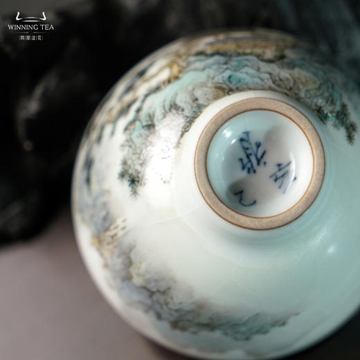 问鼎汝瓷鼎峰系列月白小鸿声杯（静观山色） 商品图4