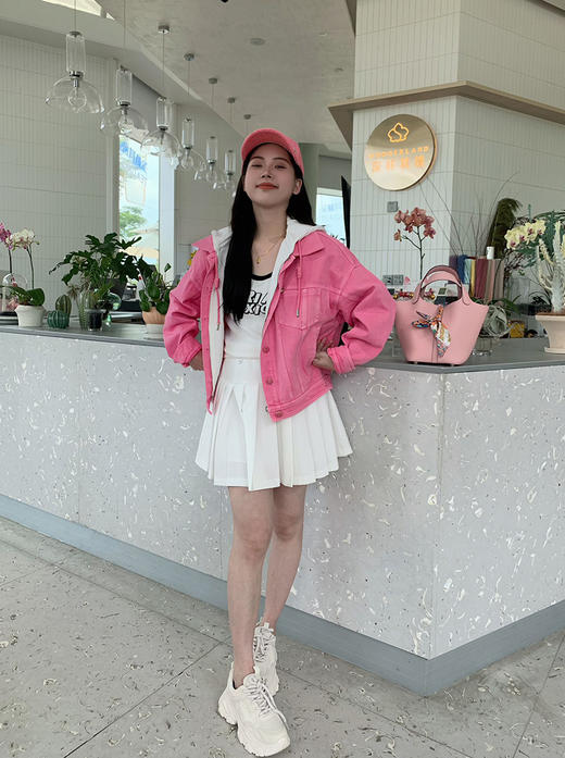 带帽假两件牛仔外套（水洗产品） 9521010035 商品图13