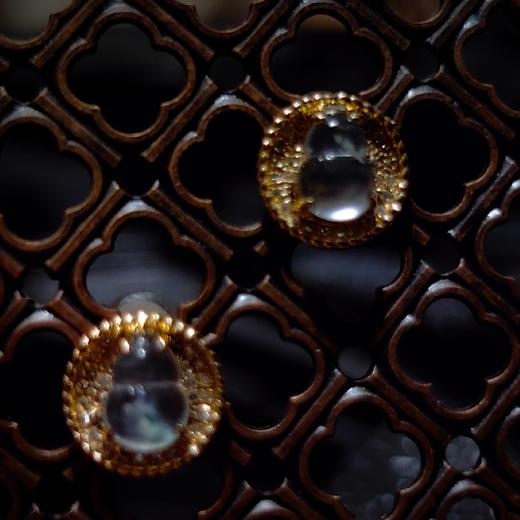 18k玻璃种翡翠葫芦耳钉 商品图8