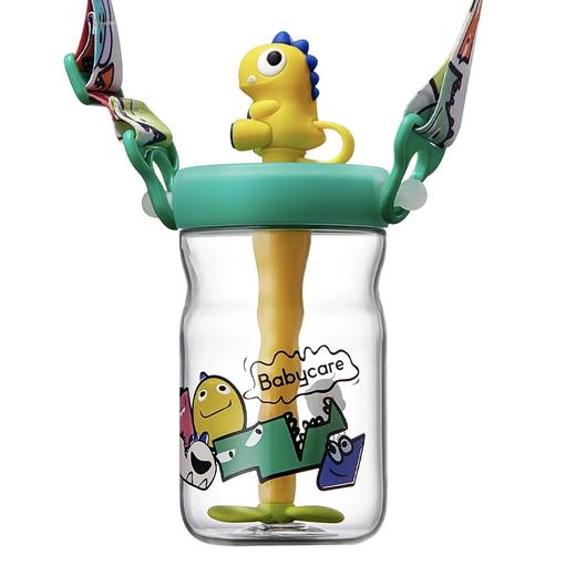 【直发】babycare恐龙冷萃杯儿童背带学饮杯霸王龙托比吸管水杯学生外出旅行大毫升500ml 商品图1