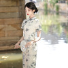 江南水乡夏款韩国麻显瘦日常旗袍MLS6936 商品缩略图2