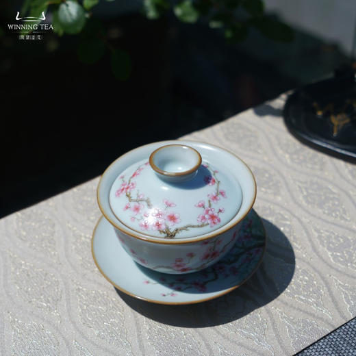 问鼎汝瓷鼎峰系列月白庚子复刻款正德盖碗小（喜上眉梢）（缺货） 商品图3