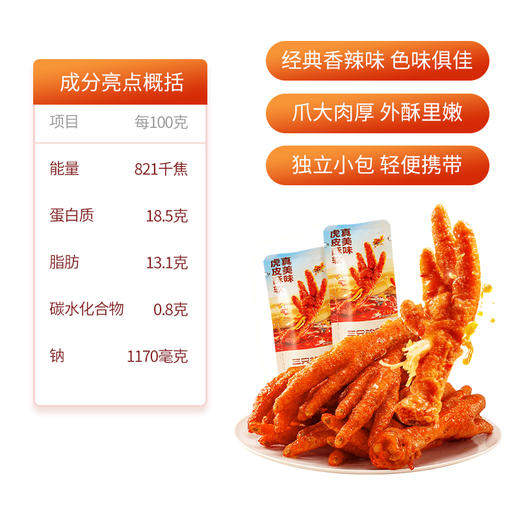 【会员满减专区】新奇特_虎皮凤爪/香辣味/4支/10支 商品图4