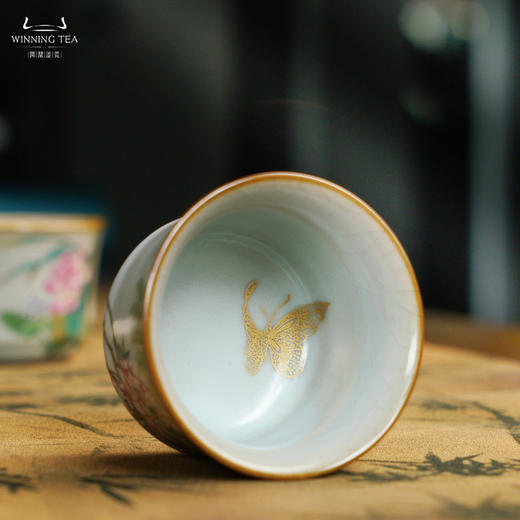 问鼎汝瓷鼎峰系列月白庚子竹律杯（十二花神）（缺货） 商品图3