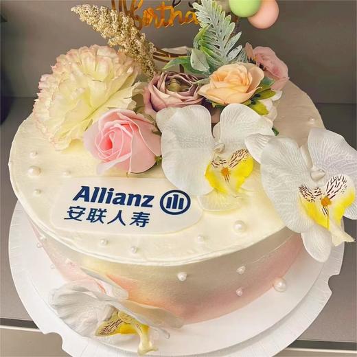 【甜久荟 蝴蝶兰】 仿真花装饰 纯动物鲜奶蛋糕 无化学添加 低糖 好吃又健康 商品图3