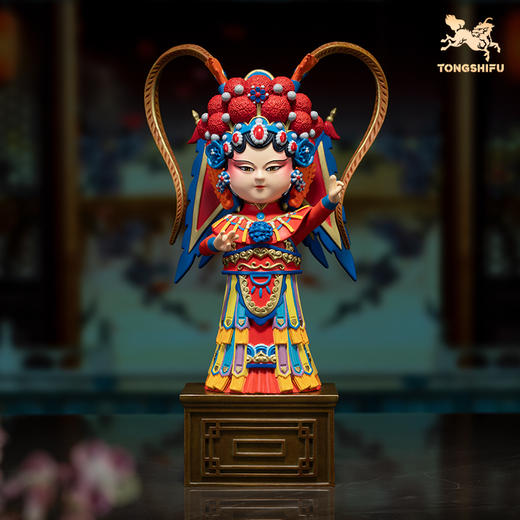 铜师傅《京剧魅力之Q版》穆桂英齐天大圣桌面客厅家居装饰品摆件 商品图2