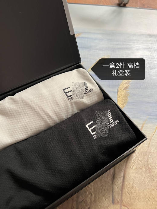 E@ 2024夏季新款 男士 速干透气健身训练T恤 礼盒装一盒两件 Z-11813 商品图11