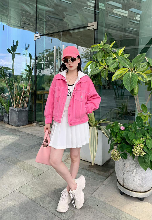 带帽假两件牛仔外套（水洗产品） 9521010035 商品图11