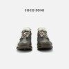 COCO ZONE 设计感拼色系带休闲鞋百搭透气阿甘鞋CC2C1295 商品缩略图0