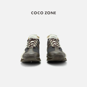 COCO ZONE 设计感拼色系带休闲鞋百搭透气阿甘鞋CC2C1295