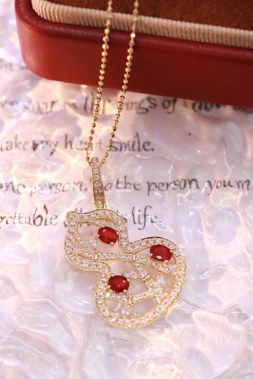 0.75ct 红宝石项链 商品图4