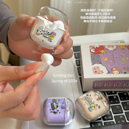 「高颜值！抖音同款」奥飞无线蓝牙耳机 卡通手机双耳入耳式运动连蓝牙耳机迷你新款耳机数码配件 商品图2