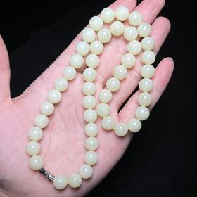 玉美人菲菲*和田玉项链-圆珠约10mm