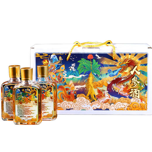 【滋补好酒】鹿小宝梅花鹿 鹿茸血酒 鹿鞭酒礼盒人参酒  42度 125ml*6一提 125ml*36原箱 商品图0